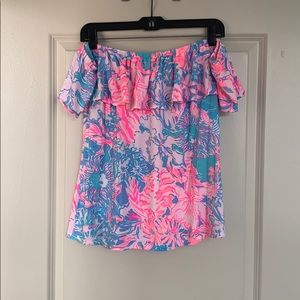 Lilly Pulitzer La Fortuna Top Viva La Lilly Large